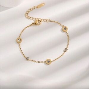 Elegant Gold and Silver Bracelet